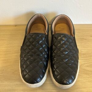 a new day Black Quilted Slip-On Loafers